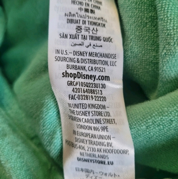 Disney Parks Mickey Mouse Terry Cloth Bucket Hat Aqua Adult Size OSFM NWT - Picture 8 of 10